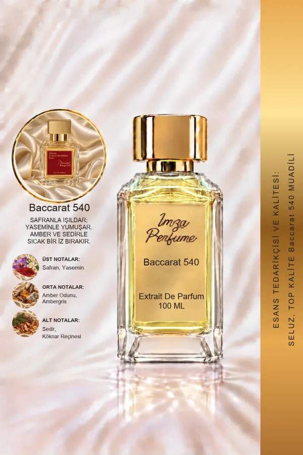 Baccarat 540 Muadili | Safran - Acıbadem - Sedir - Amber | Zengin ve Sofistike Unisex Extrait Parfüm