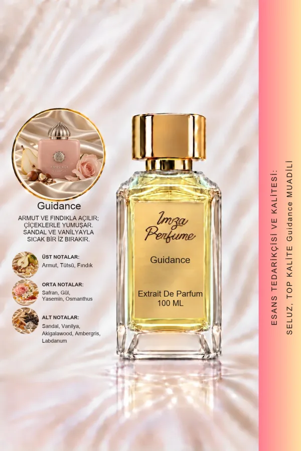 Guidance Muadili | Armut - Sandal- Safran - Ambergris | Cazibe ve Derin Kadın Extrait Parfüm