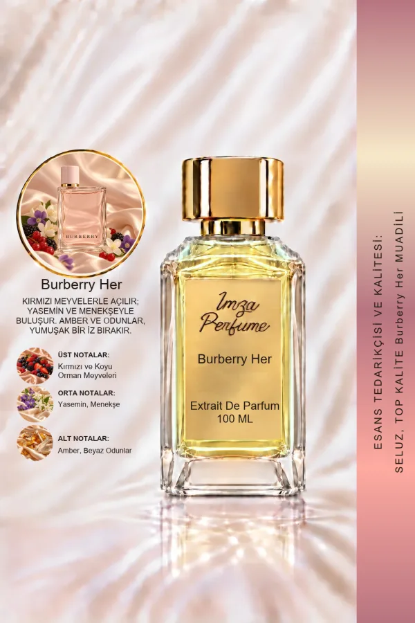 Burberry Her Muadili | Vişne - Frenk Üzümü - Misk - Menekşe | Neşeli ve Maceracı Kadın Extrait Parfüm