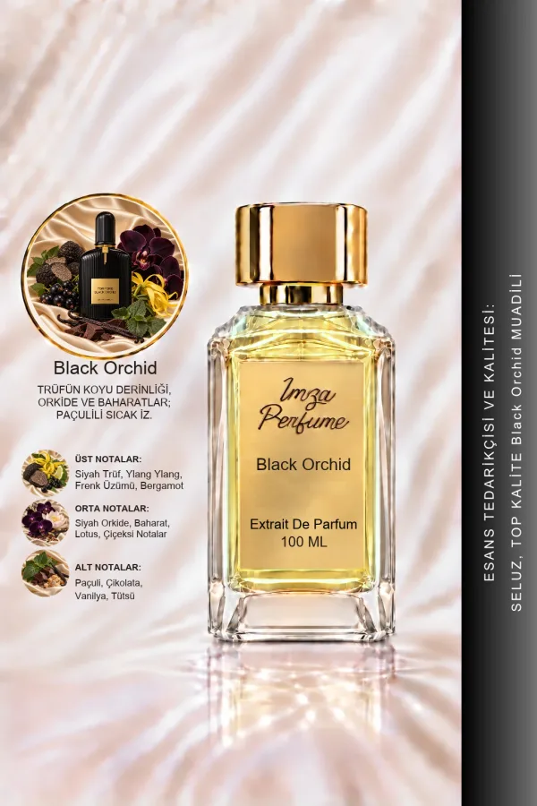 Black Orchid Muadili | Ylang Ylang - Siyah Orkide - Paçuli - Vanilya | Taze ve Sıcak Extrait Parfüm