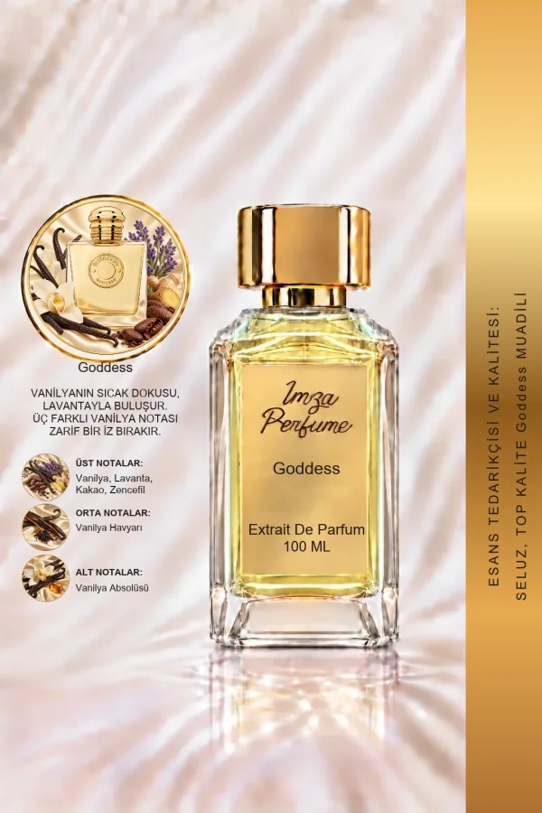 Goddess Muadili | Yoğun Vanilya - Amber - Gül - Sedir Ağacı | Aromatik ve Gurme Intense Kadın Extrait De Parfum