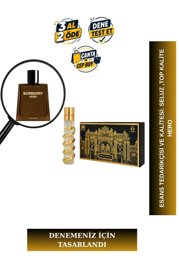 Hero Tanışma | Sedir Ağacı- Bergamot - Sipriol Yağı | Yoğun ve Güçlü İntense Extrait De Parfum