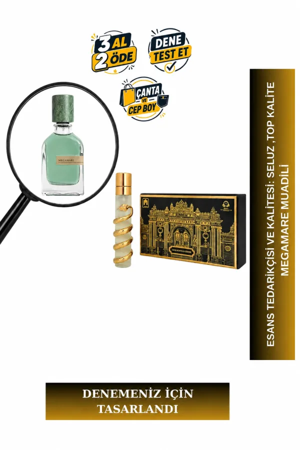 Megamare Muadili Tanışma | Deniz Notaları - Amber - Yosun | Okyanus ve Gizemli Unisex Extrait De Parfum