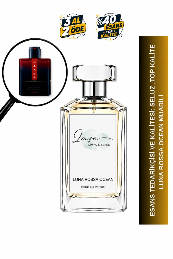 Prada Luna Rossa Ocean | Bergamot - İris - Vetiver | Ferah ve Modern Intense Extrait De Parfum