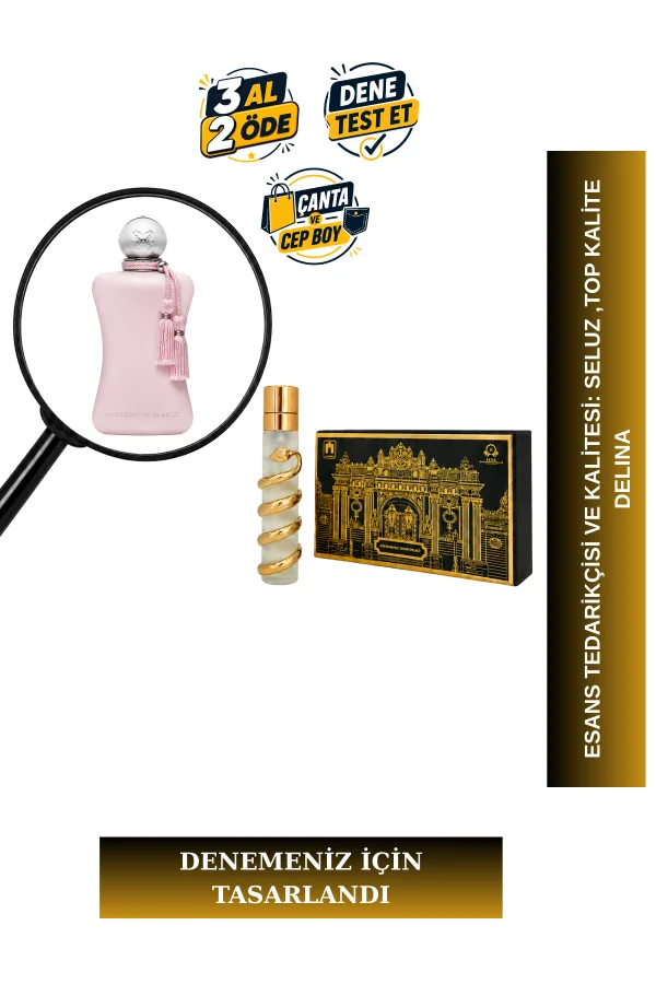 Delina Tanışma  | Gül - Liçi - Vanilya | Zarif ve Büyüleyici Intense Extrait De Parfum
