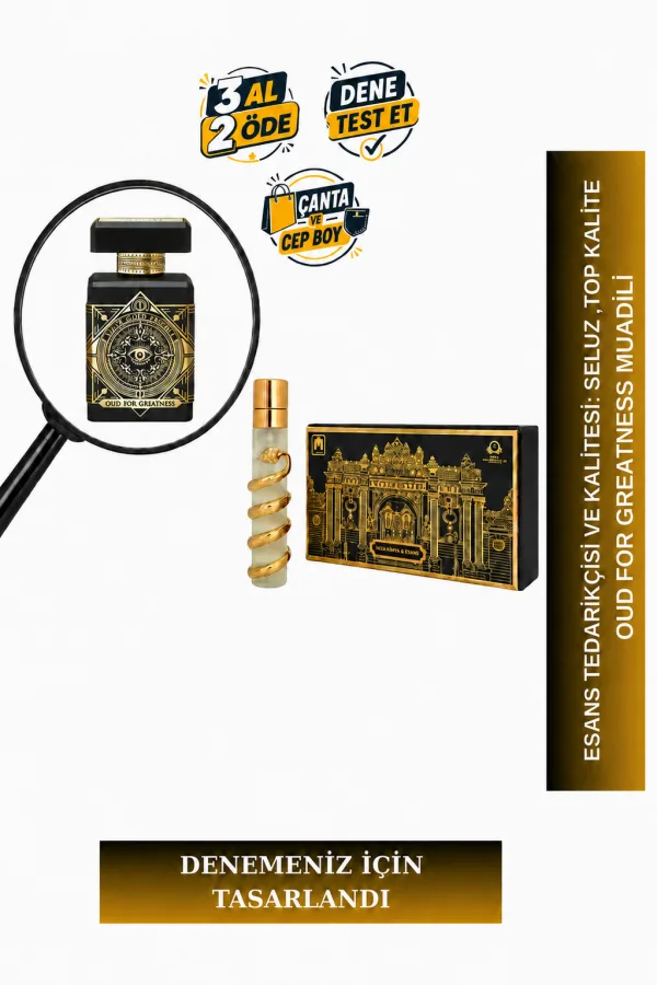 Oud For Greatness Muadili Tanışma | Safran - Oud - Paçuli - Misk | Cesur ve Büyüleyici Erkek Extrait De Parfum