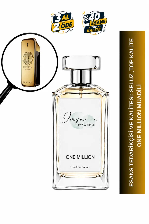 One Million | Tarçın - Deri - Amber | Güçlü ve Çarpıcı Intense Erkek Extrait De Parfum