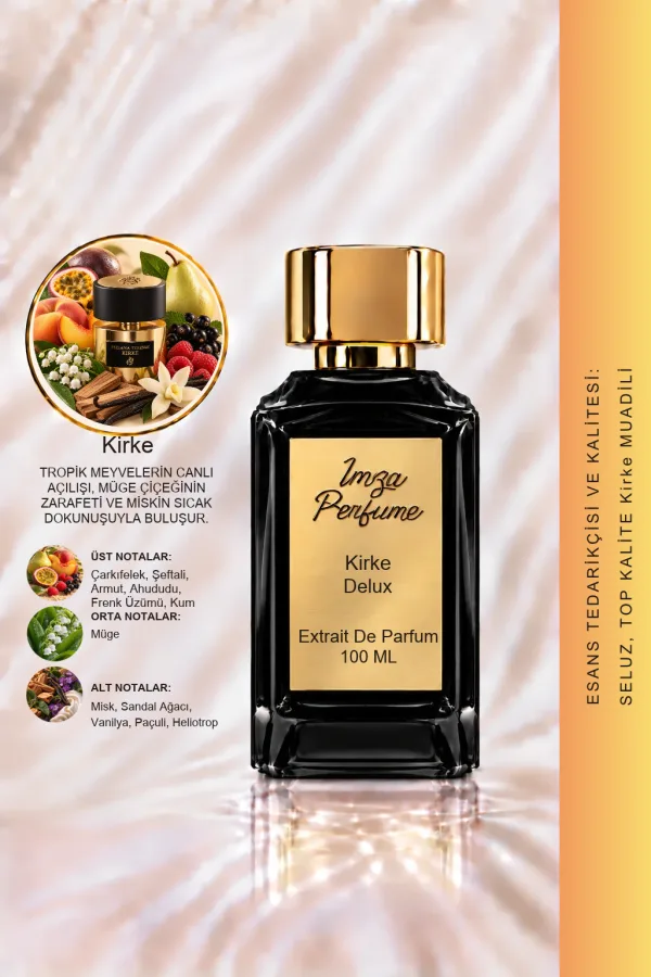 - Delux - Kirke Muadili | Şeftali - Çarkıfelek Meyvesi - Misk | Meyvemsi ve Çekici Intense Extrait De Parfum