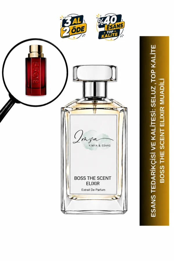 Boss The Scent Elixir Muadili | Pimento – Lavanta – Sandal Ağacı – Amber | Baharatlı ve Maskülen Intense Erkek Extrait De Parfüm