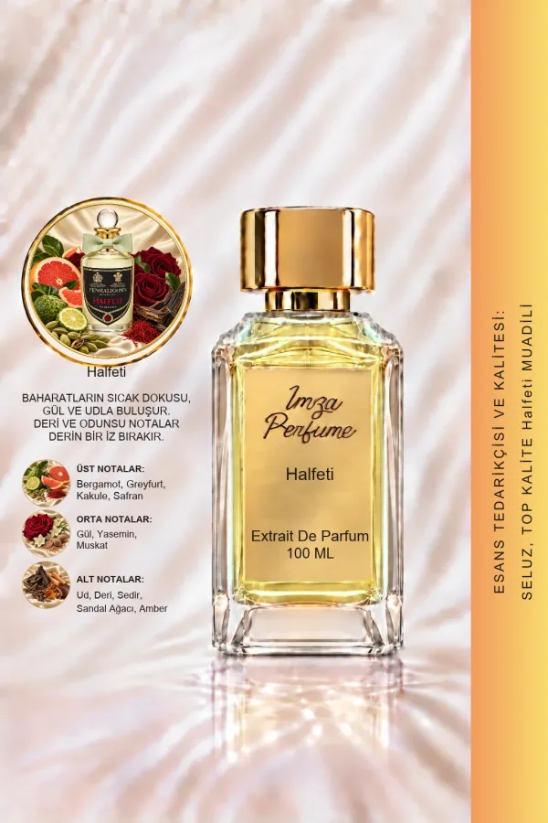 Halfeti Muadili | Greyfurt – Gül – Oud – Amber | Baharatlı ve Gizemli Intense Unisex Extrait De Parfüm