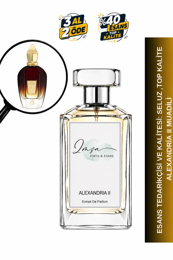 Alexandria II Muadili | Gül Ağacı – Lavanta – Oud – Amber | Lüks ve Sofistike Intense Unisex Extrait De Parfüm