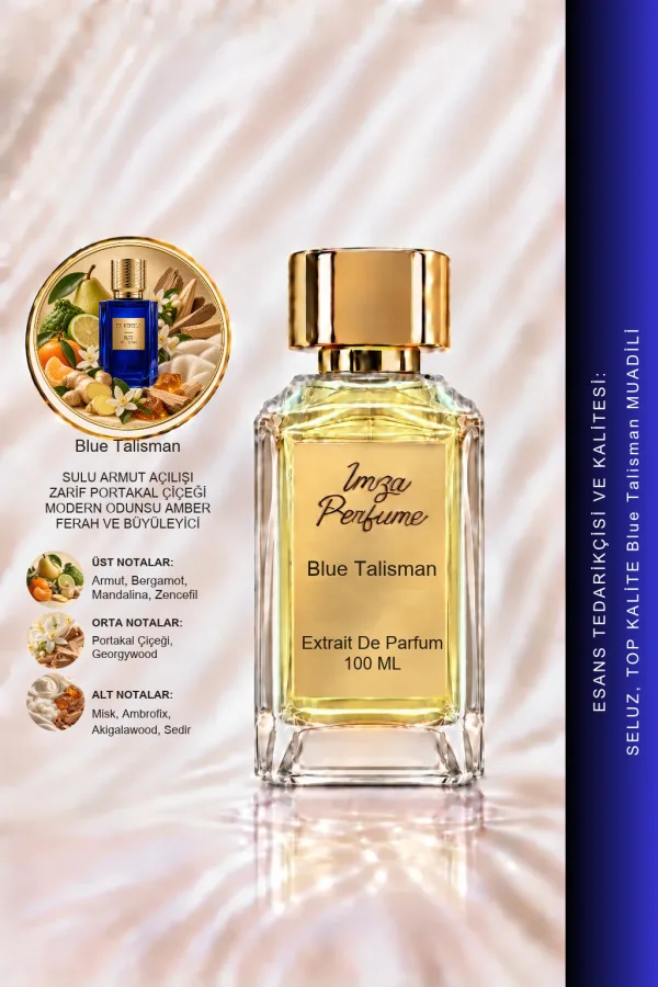 Blue Talisman Muadili | Armut – Bergamot – Zencefil – Misk | Ferah ve Meyvemsi Intense Unisex Extrait De Parfüm