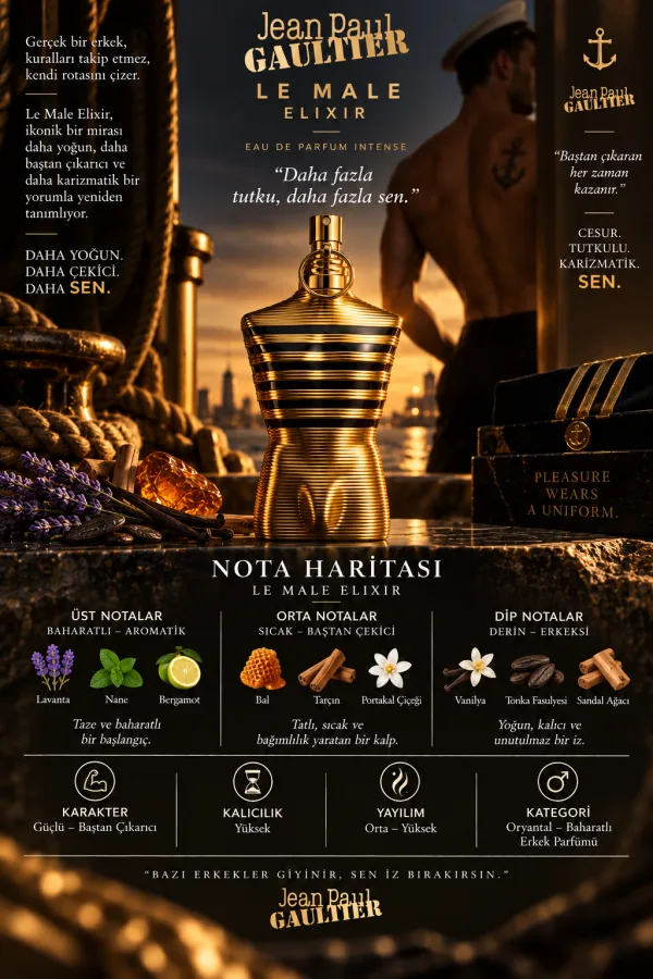 Le Male Elixir Muadili Parfüm Esansı - Üretici MG