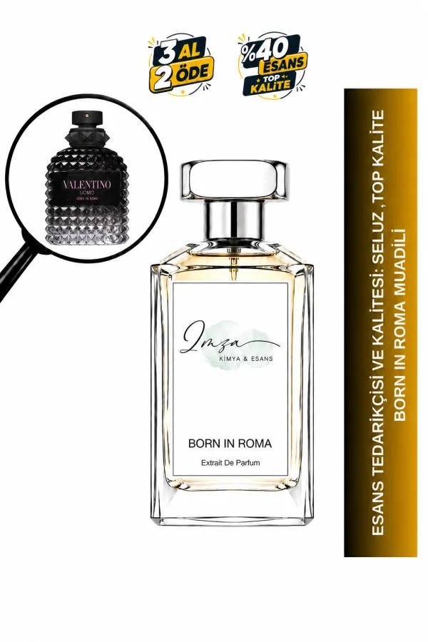 Uomo Born In Roma Muadili | Menekşe Yaprağı – Adaçayı – Zencefil – Vetiver | Modern ve Karizmatik Intense Erkek Extrait De Parfüm