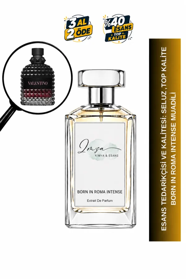 Uomo Born In Roma Intense Muadili | Vanilya – Lavanta – Vetiver – Amber | Yoğun ve Karizmatik Intense Erkek Extrait De Parfüm