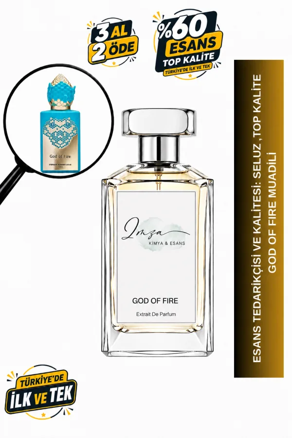 - Delux - God of Fire | Mango - Zencefil - Limon | Egzotik ve Güçlü Intense Extrait De Parfum