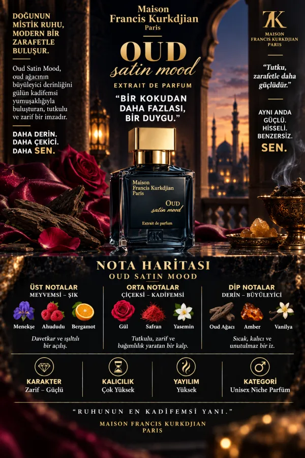 Oud Satin Mood Muadili Parfüm Esansı - Oud Shimmer - Üretici Seluz