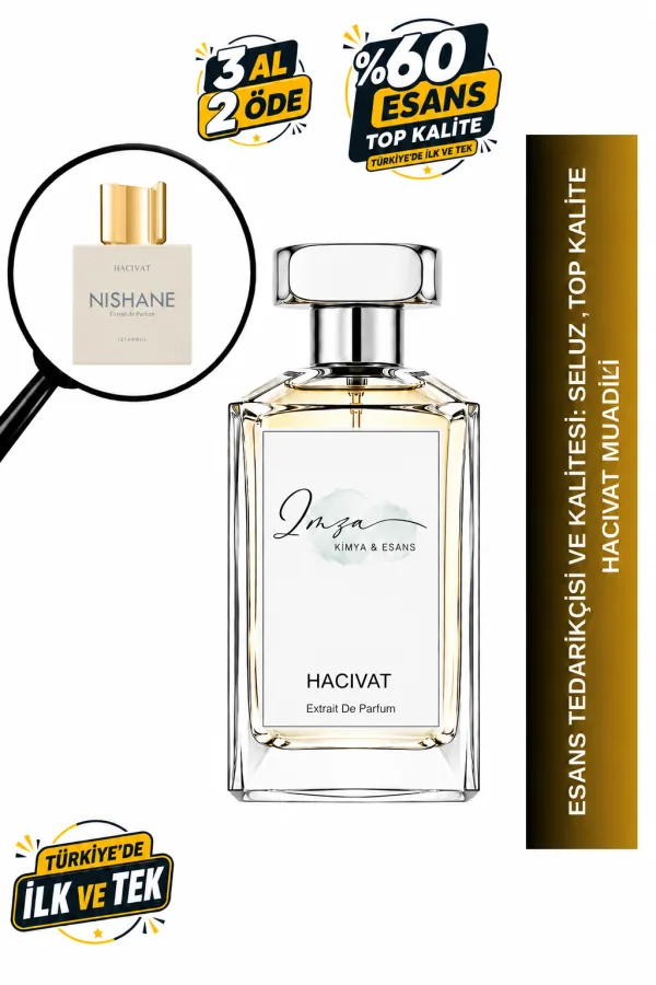 - Delux - Hacıvat Muadili | Bergamot - Ananas - Yasemin - Misk | Ferah ve Dumansı Intense Unisex Delux Parfüm