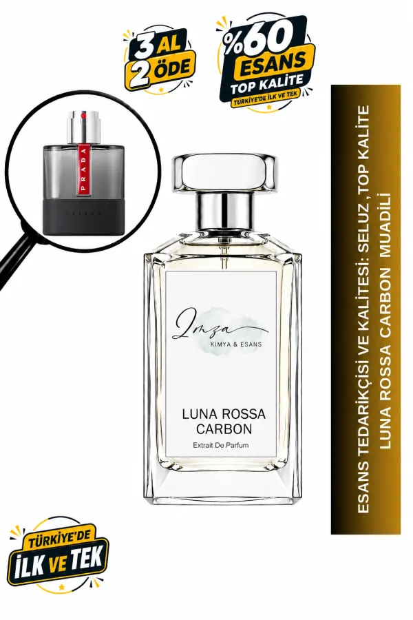- Delux - Luna Rossa Carbon | Lavanta - Ambroksan - Bergamot | Maskülen ve Karizmatik Intense Erkek Delux Parfüm