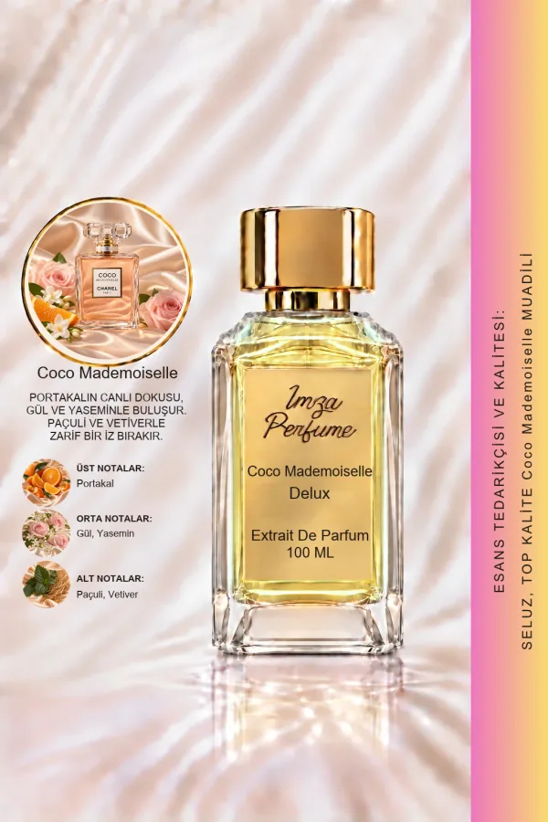- Delux - Coco Mademoiselle. Muadili | Mandalina - Mimoza - Yasemin - Misk | Güçlü ve Ferah Intense Kadın Delux Parfüm