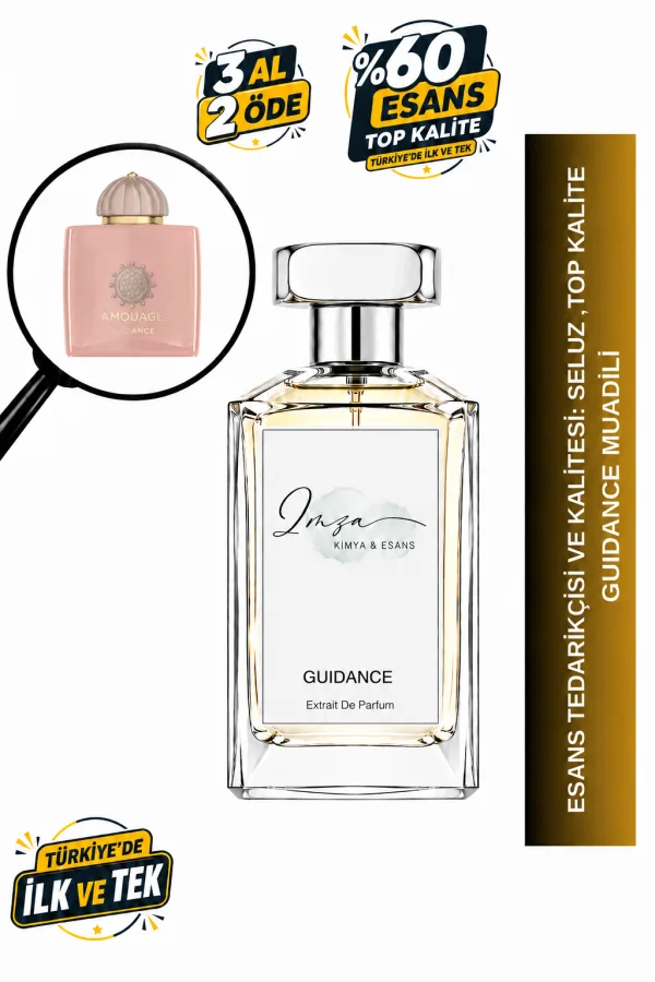 - Delux - Guidance Muadili | Armut - Sandal - Safran - Ambergris | Cazibeli ve Derin Intense Kadın Delux Parfüm