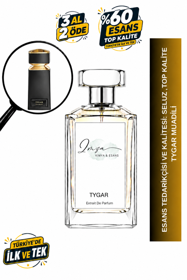 - Delux - Tygar Muadili | Portakal - Zencefil - Misk - Amber | Ferah ve Enerjik Intense Erkek Delux Parfüm
