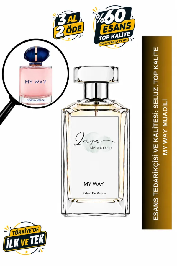 - Delux - My Way Muadili | Tuberose - Yasemin - Vanilya - Beyaz Misk | Taze ve Işıltılı Intense Kadın Delux Parfüm