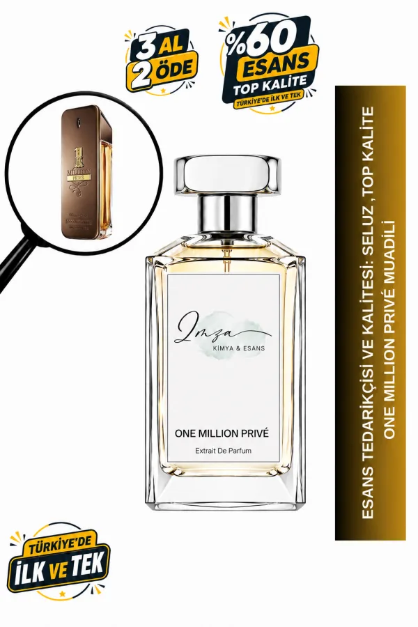 - Delux - One Million Privé Muadili | Tarçın - Tütün - Vanilya | Sıcak ve Baştan Çıkarıcı Intense Erkek Delux Parfüm