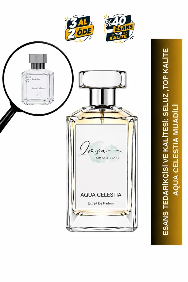 Aqua Celestia Muadili | Lime - Nane - Siyah Frenk Üzümü - Misk | Ferah ve Işıltılı Intense Unisex Extrait De Parfum