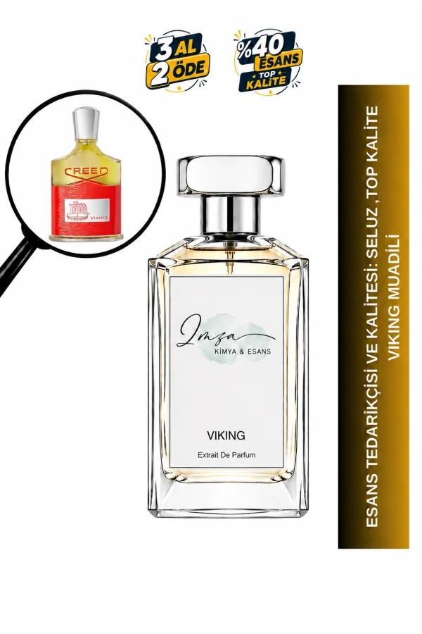 Millesime Viking Muadili | Bergamot - Pembe Biber - Nane - Sandal Ağacı | Ferah ve Baharatlı Intense Erkek Extrait De Parfum