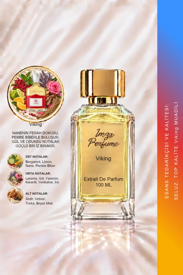 Millesime Viking Muadili | Bergamot - Pembe Biber - Nane - Sandal Ağacı | Ferah ve Baharatlı Intense Erkek Extrait De Parfum