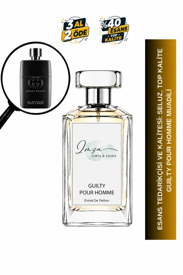 Guilty Pour Homme Muadili | Lavanta - Limon - Paçuli | Modern ve Çekici Intense Erkek Extrait De Parfum