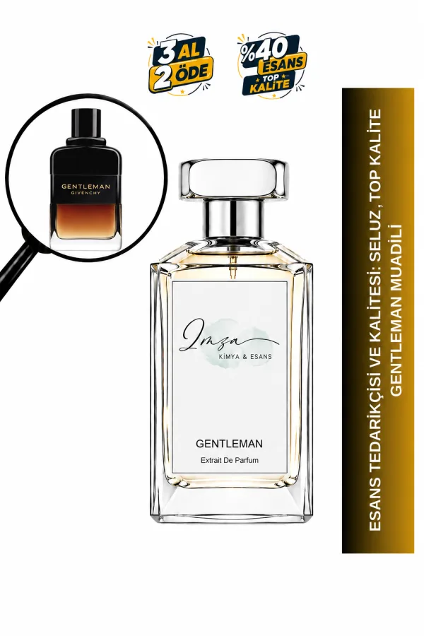 Gentleman Muadili | İris - Karabiber - Vanilya - Paçuli | Zarif ve Maskülen Intense Erkek Extrait De Parfum