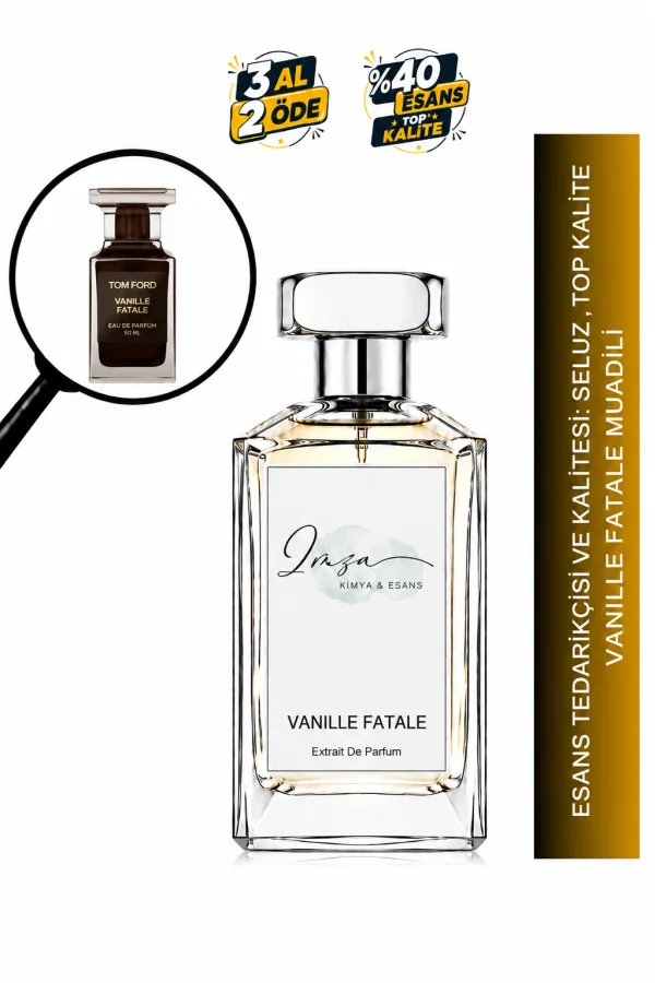 Vanille Fatale Muadili | Vanilya - Tütün - Safran - Kahve | Yoğun ve Baştan Çıkarıcı Intense Unisex Extrait De Parfum