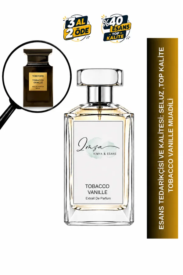 Tobacco Vanille Muadili | Tütün - Vanilya - Kakao - Kuru Meyveler | Sıcak ve Sofistike Intense Unisex Extrait Parfüm