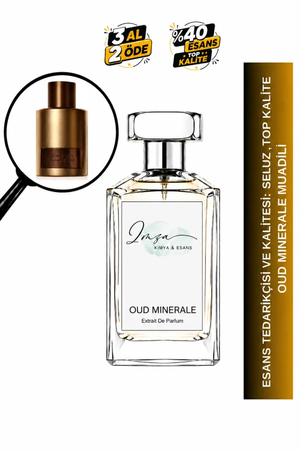 Oud Minérale Muadili | Deniz Notaları - Oud - Deniz Tuzu - Ambergris | Mineral ve Odunsu Intense Unisex Extrait De Parfum