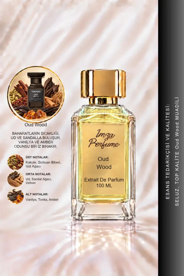 Oud Wood Muadili | Oud - Sandal Ağacı - Vanilya - Kakule | Sıcak ve Odunsu Unisex Extrait Parfüm