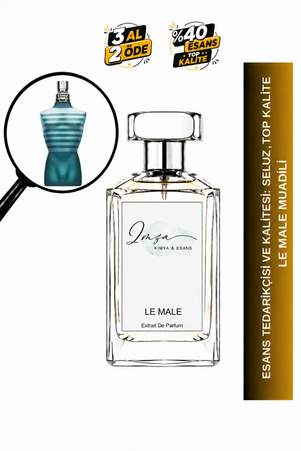Le Male Muadili | Lavanta - Nane - Vanilya - Tarçın | Tatlı ve Maskülen Intense Erkek Extrait De Parfum