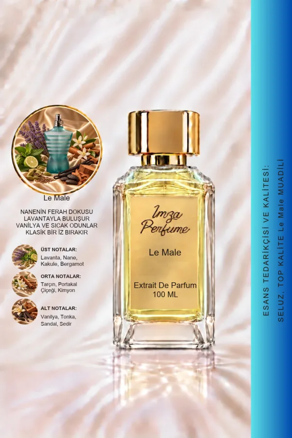 Le Male Muadili | Lavanta - Nane - Vanilya - Tarçın | Tatlı ve Maskülen Intense Erkek Extrait De Parfum