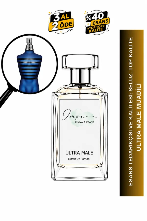 Ultra Male Muadili | Armut - Lavanta - Vanilya - Tarçın | Tatlı ve Çekici Intense Erkek Extrait De Parfum