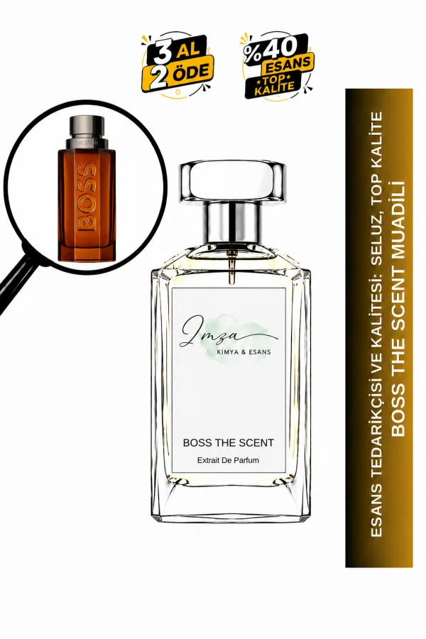 Boss The Scent Muadili | Zencefil - Maninka - Lavanta - Deri | Çekici ve Maskülen Intense Erkek Extrait De Parfum