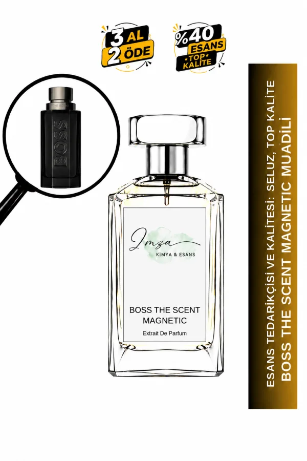 Boss The Scent Magnetic Muadili | Maninka - Kepek Otu - Siyah Vanilya | Yoğun ve Çekici Intense Erkek Extrait De Parfum