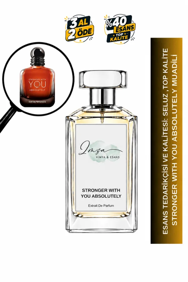 Stronger With You Absolutely Muadili | Rom - Kestane - Vanilya - Lavanta | Sıcak ve Yoğun Intense Erkek Extrait De Parfum