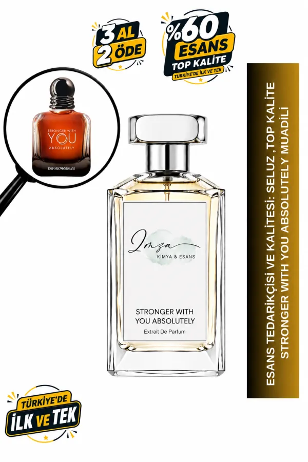 - Delux - Stronger With You Absolutely Muadili | Rom - Kestane - Vanilya - Lavanta | Sıcak ve Yoğun Intense Erkek Delux Parfüm