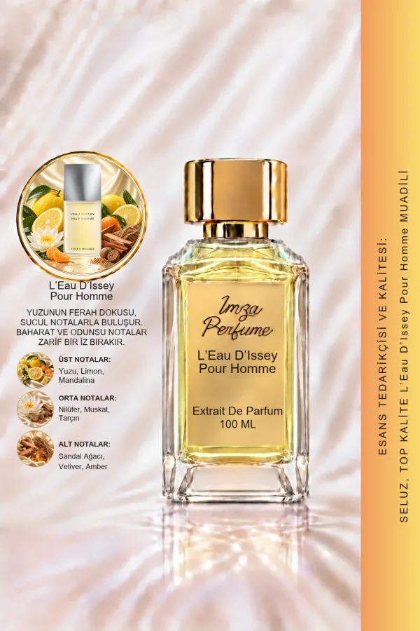L’Eau d’Issey Pour Homme Muadili | Yuzu - Limon - Nilüfer - Sedir Ağacı | Ferah ve Akuatik Intense Erkek Extrait De Parfum