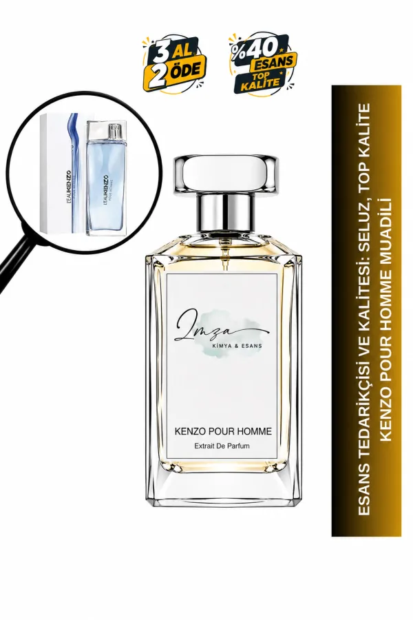 Kenzo Pour Homme Muadili | Deniz Notaları - Adaçayı - Çam - Sandal Ağacı | Ferah ve Odunsu Intense Erkek Extrait De Parfum