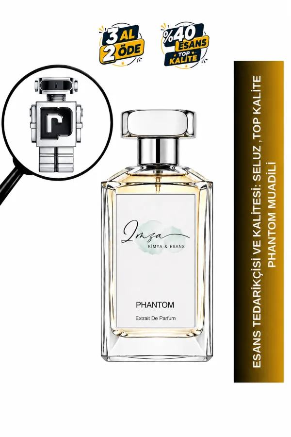 Phantom Muadili | Limon - Lavanta - Elma - Vanilya | Ferah ve Modern Intense Erkek Extrait De Parfum