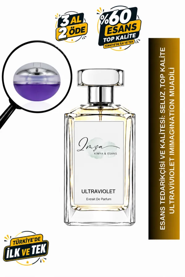 - Delux - Ultraviolet Muadili | Menekşe - Kayısı - Amber - Vanilya | Çiçeksi ve Gizemli Intense Kadın Delux Parfüm