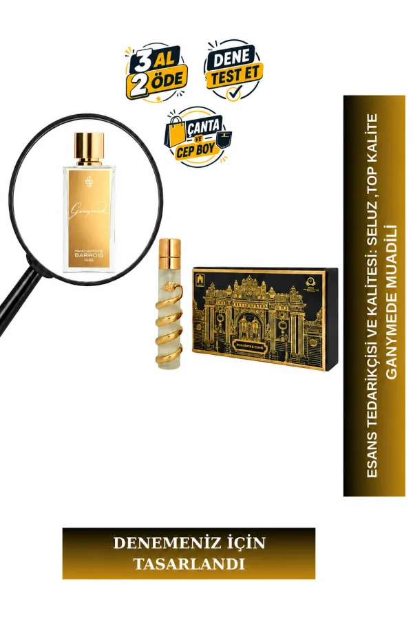 Ganymede Muadili Tanışma | Şerbetçi Otu - Sedir Ağacı - Kakule - Bergamot | Temiz ve Elegan Unisex Extrait De Parfum