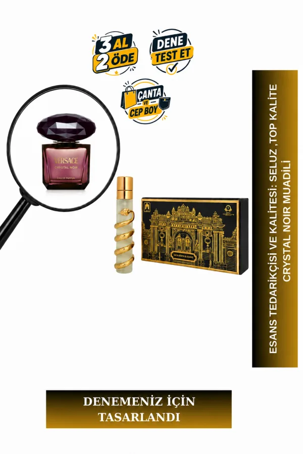 Crystal Noir Muadili Tanışma | Misk - Zencefil - Kakule - Şakayık | Gizemli ve Çarpıcı Kadın Extrait De Parfum